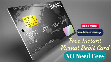 virtual debit card instant access